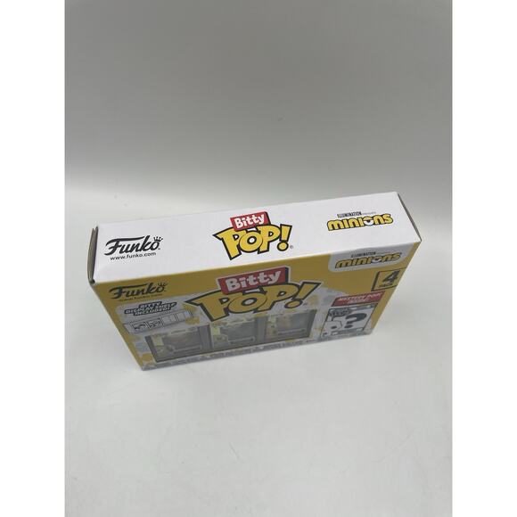 4PK-Funko Bitty Pop-Minions- Roller Skating Stu/Pajama Bob/Kung Fu Kevin/Mystery - Picture 2 of 6